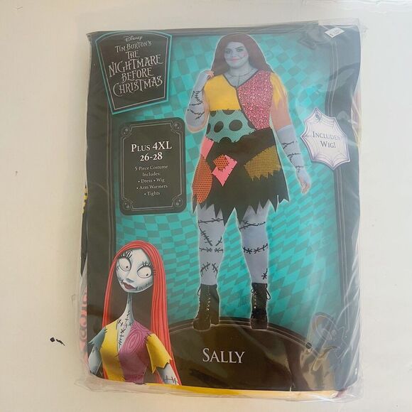 NWT Nightmare Before Christmas Sally Adult Women Halloween Costume Size 4XL - Picture 2 of 3